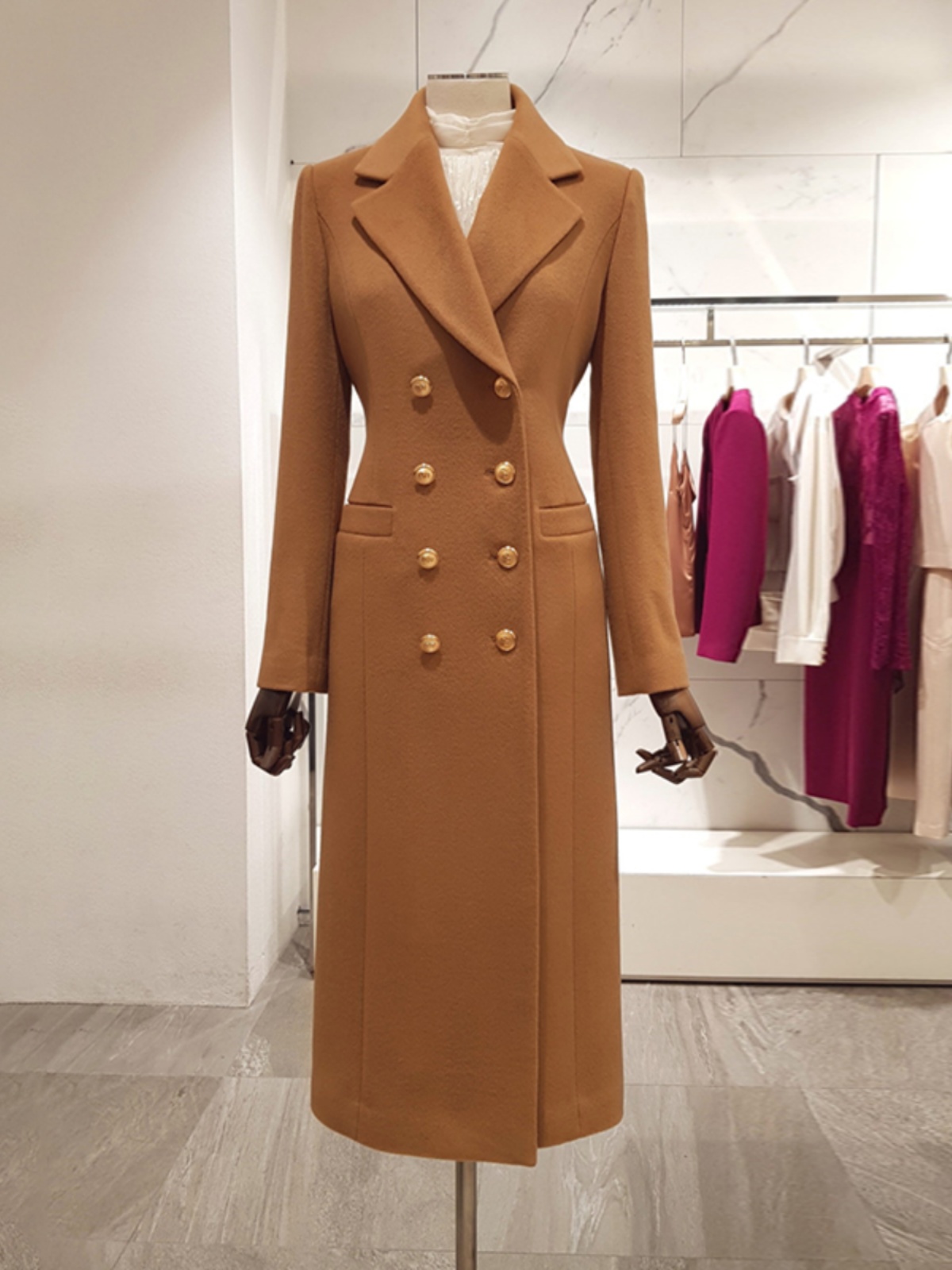 Tailored Coat Wool - Autumn Winter Women's Tailored Woolen Coat