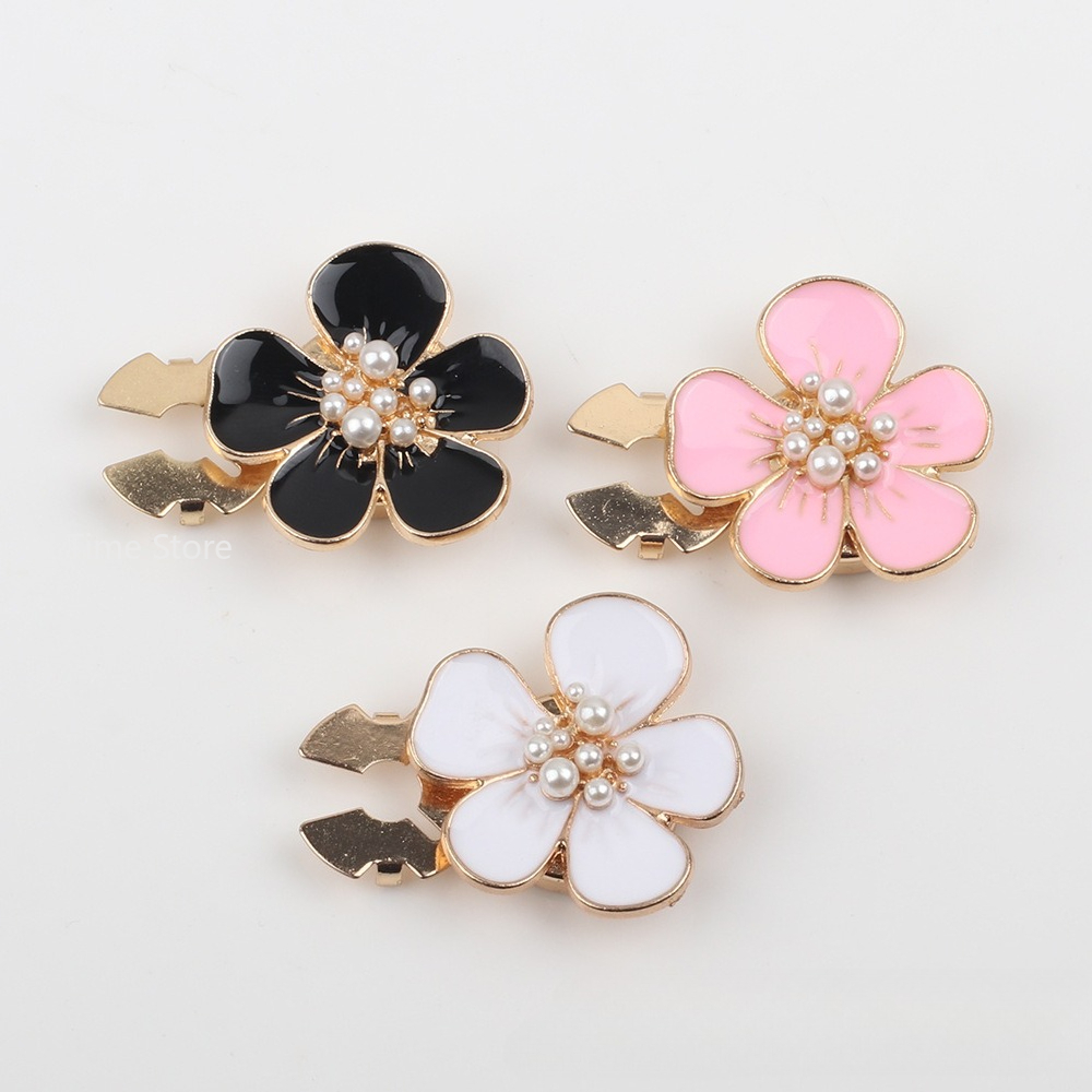 Women Formal Wear With Tie - 1pc Pearl Camellia Button Covers Cufflinks