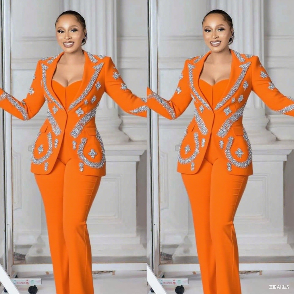 Women Luxury Formal Wear - Luxury Women Pants Suits 2 Pcs