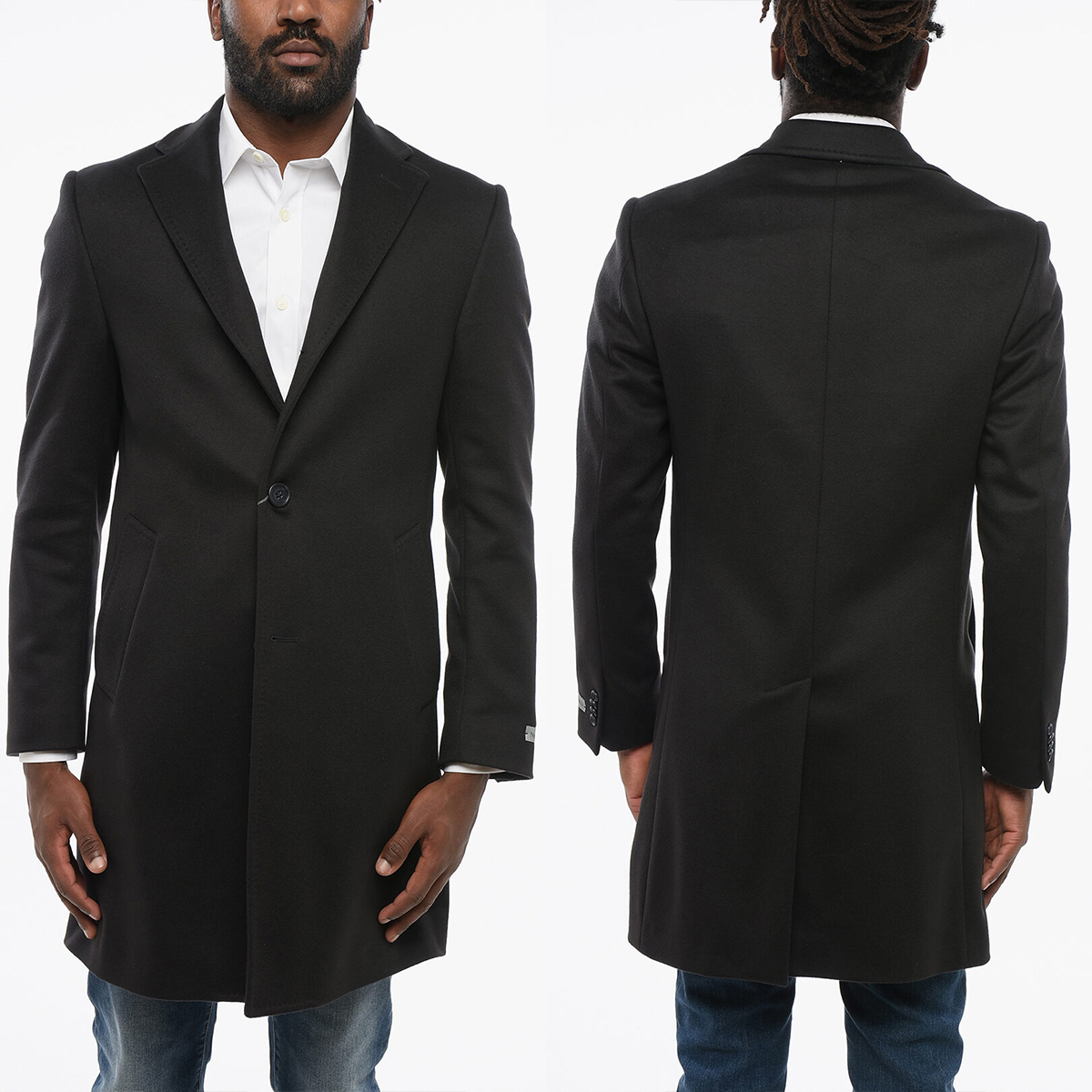 Tailored Coat Wool - Modern Bespoke Warm Men‘s Coat Solid