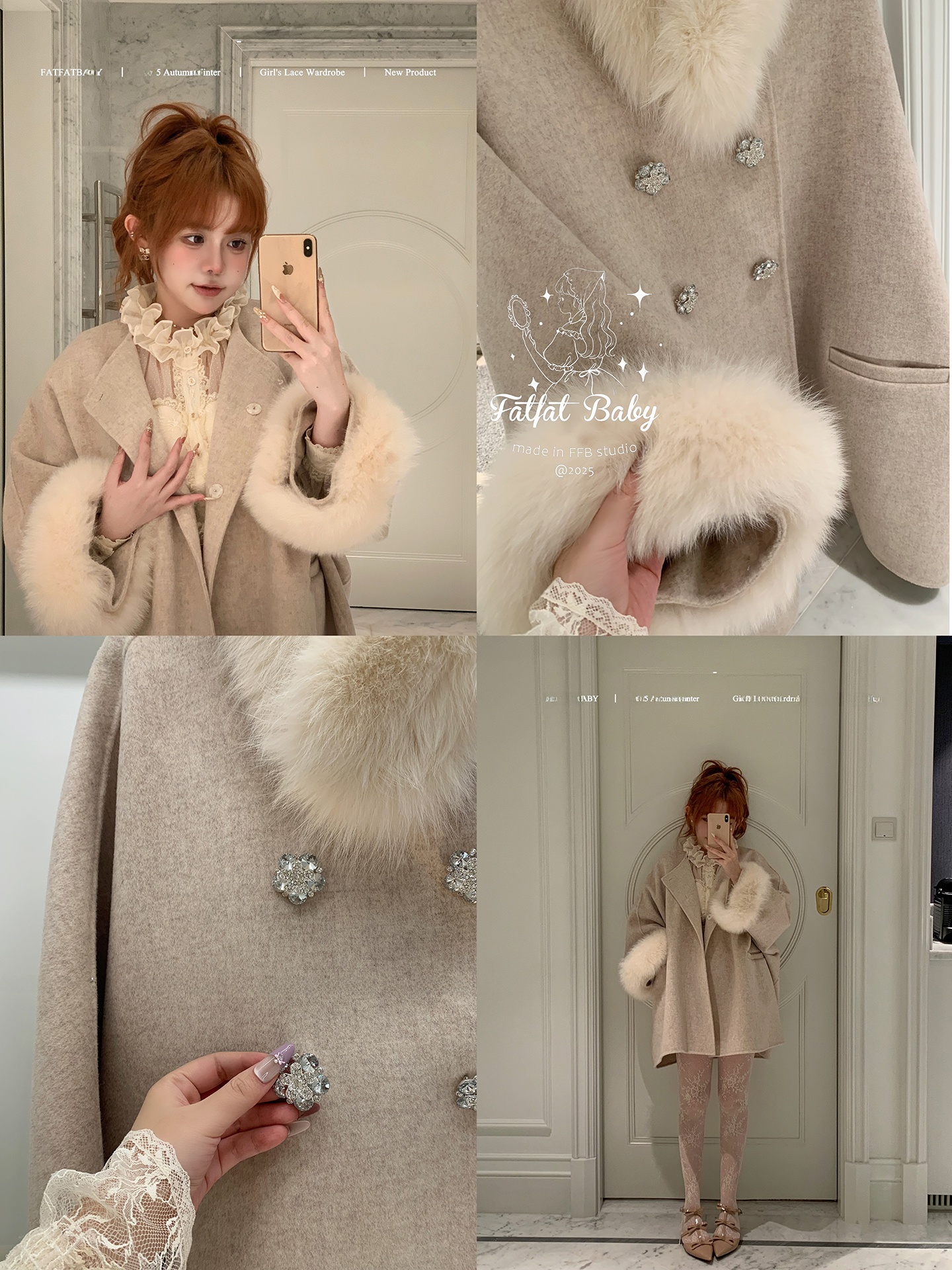 FATFAABY Double-Faced Woolen   - Tailored Coat Wool ulasan dan harga