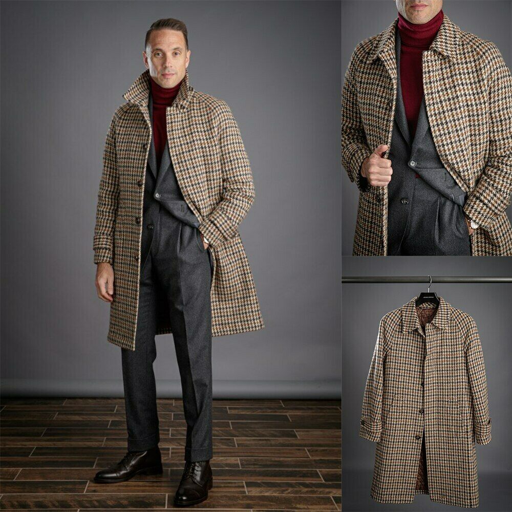 Long Woolen Men Coat Literatur - Tailored Coat Wool ulasan dan harga