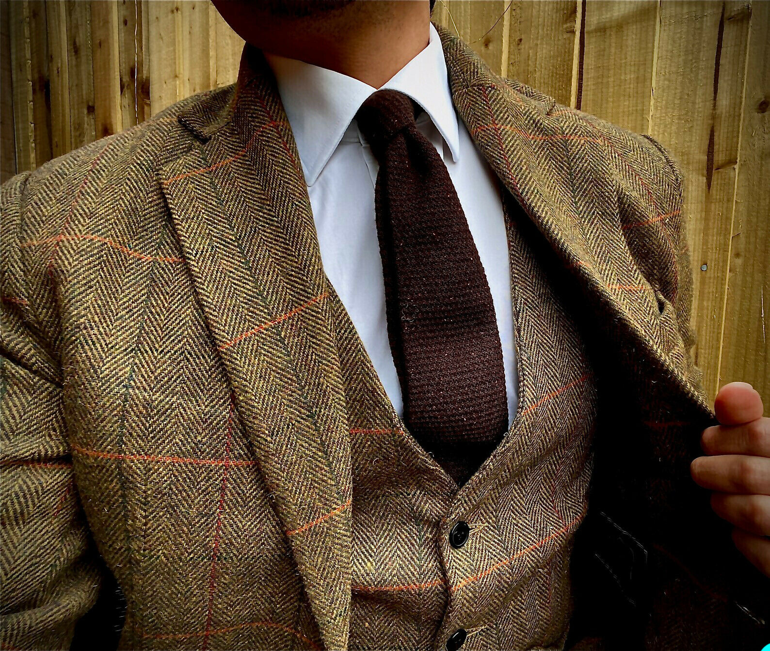 Men Suit Wool Blend Costume Ho - Tailored Coat Wool ulasan dan harga