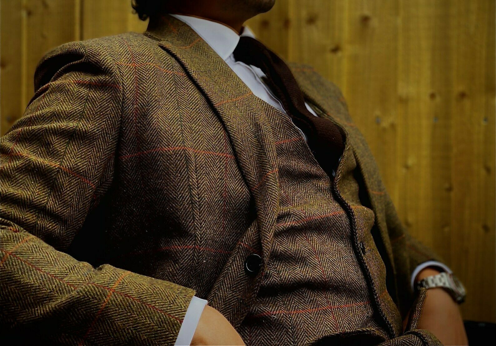 Men Suit Wool Blend Costume Ho - Tailored Coat Wool ulasan dan harga