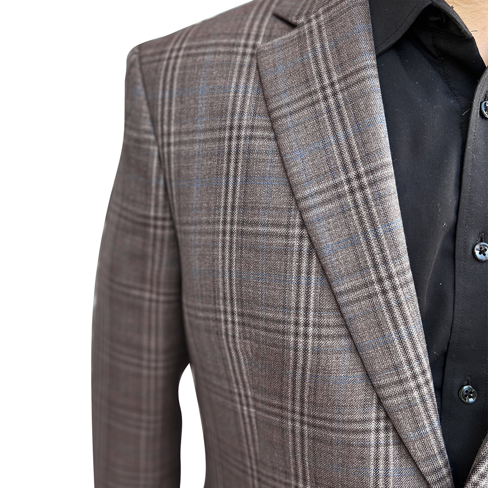 2026 Fashion Men Jacket Brown  - Tailored Coat Wool ulasan dan harga