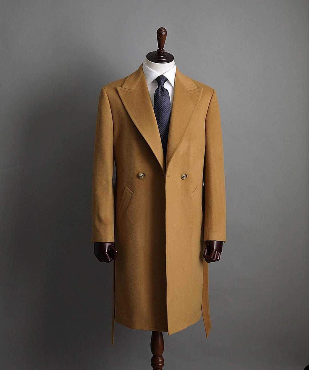 Men Overcoat Light Tan Men Sui - Tailored Coat Wool ulasan dan harga