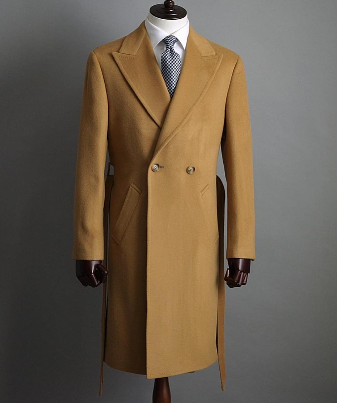 Men Overcoat Light Tan Men Sui - Tailored Coat Wool ulasan dan harga