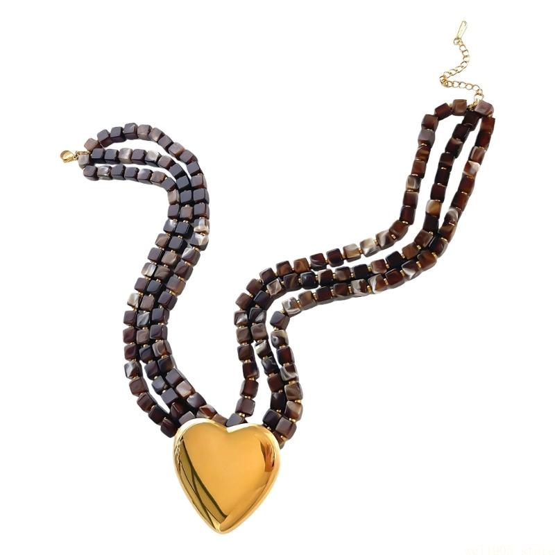 D46E Modern Bold Necklace With - Formal Wear Jewelry For Women ulasan dan harga