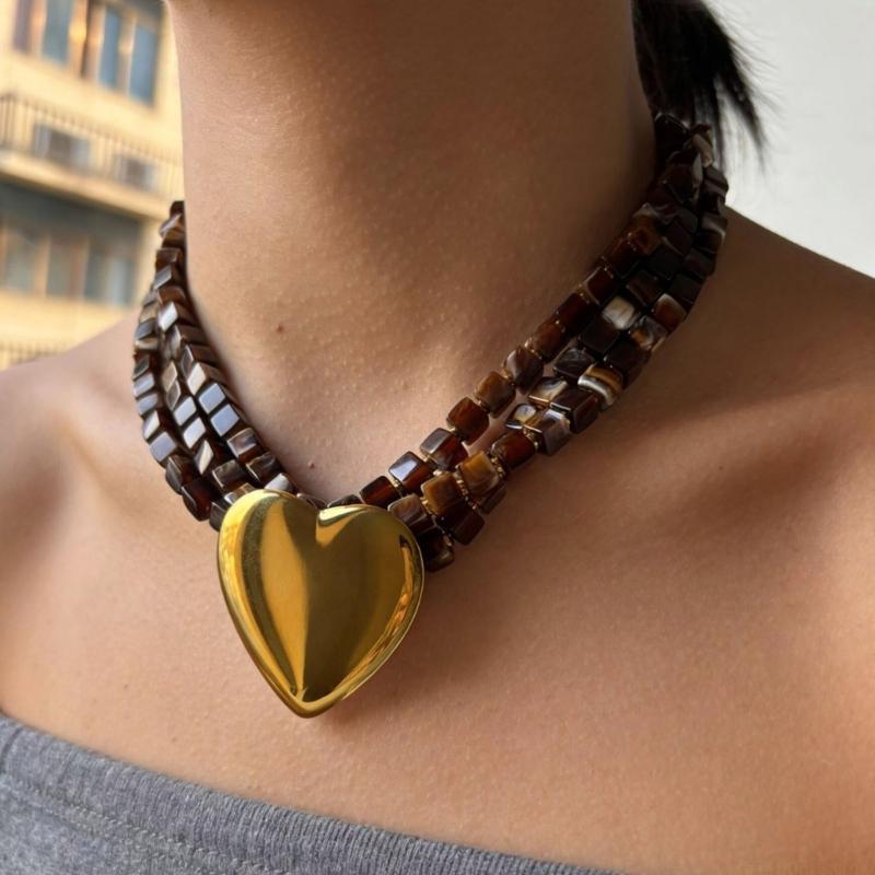 D46E Modern Bold Necklace With - Formal Wear Jewelry For Women ulasan dan harga