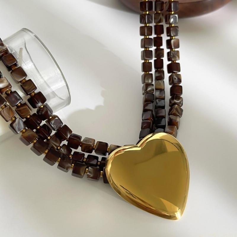 D46E Modern Bold Necklace With - Formal Wear Jewelry For Women ulasan dan harga