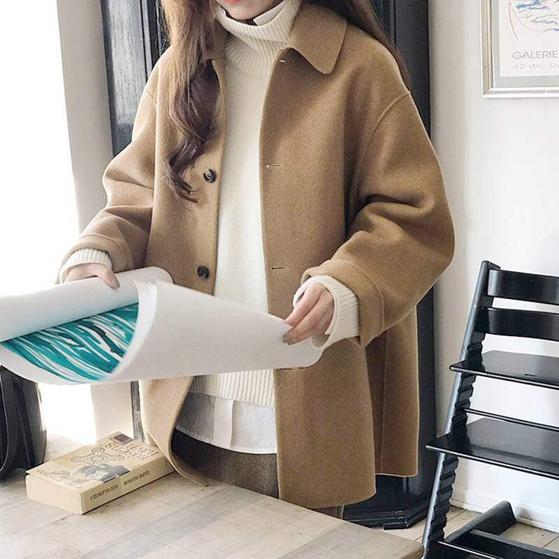 Zoki Autumn Faux Wool Coat Wom - Tailored Coat Wool ulasan dan harga