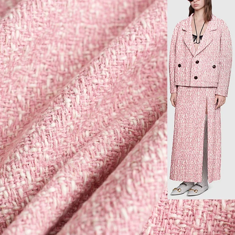 Redraspberry 145cm Pink White  - Tailored Coat Wool ulasan dan harga
