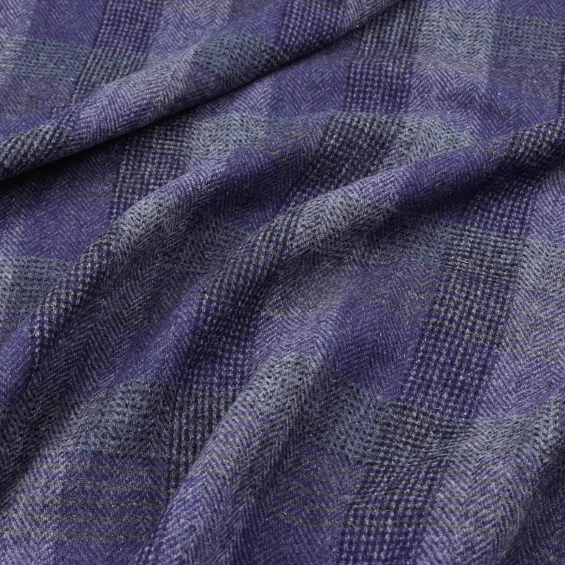 Lue Plaid 95%Wool Tweed Sewing - Tailored Coat Wool ulasan dan harga