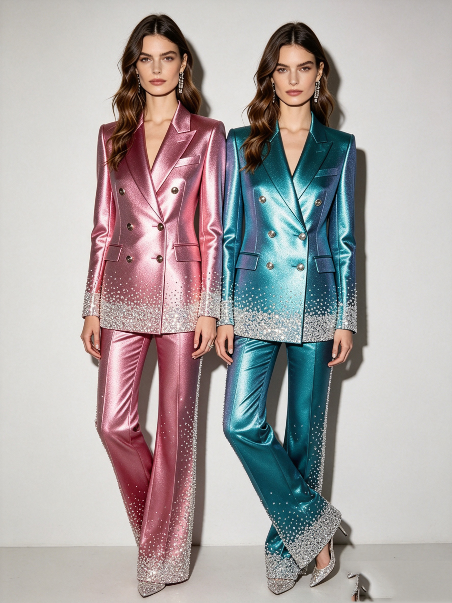 Luxury Satin Crystals Women Su - Women Luxury Formal Wear ulasan dan harga