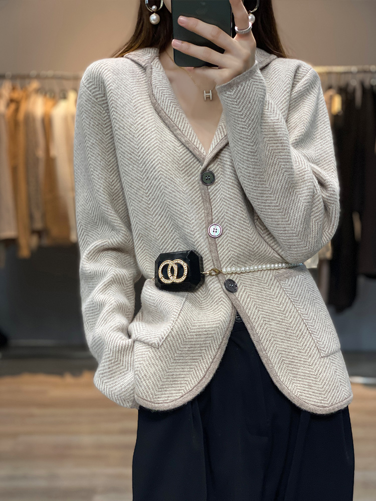 Autumn Winter Women Pure Cashm - Tailored Coat Wool ulasan dan harga