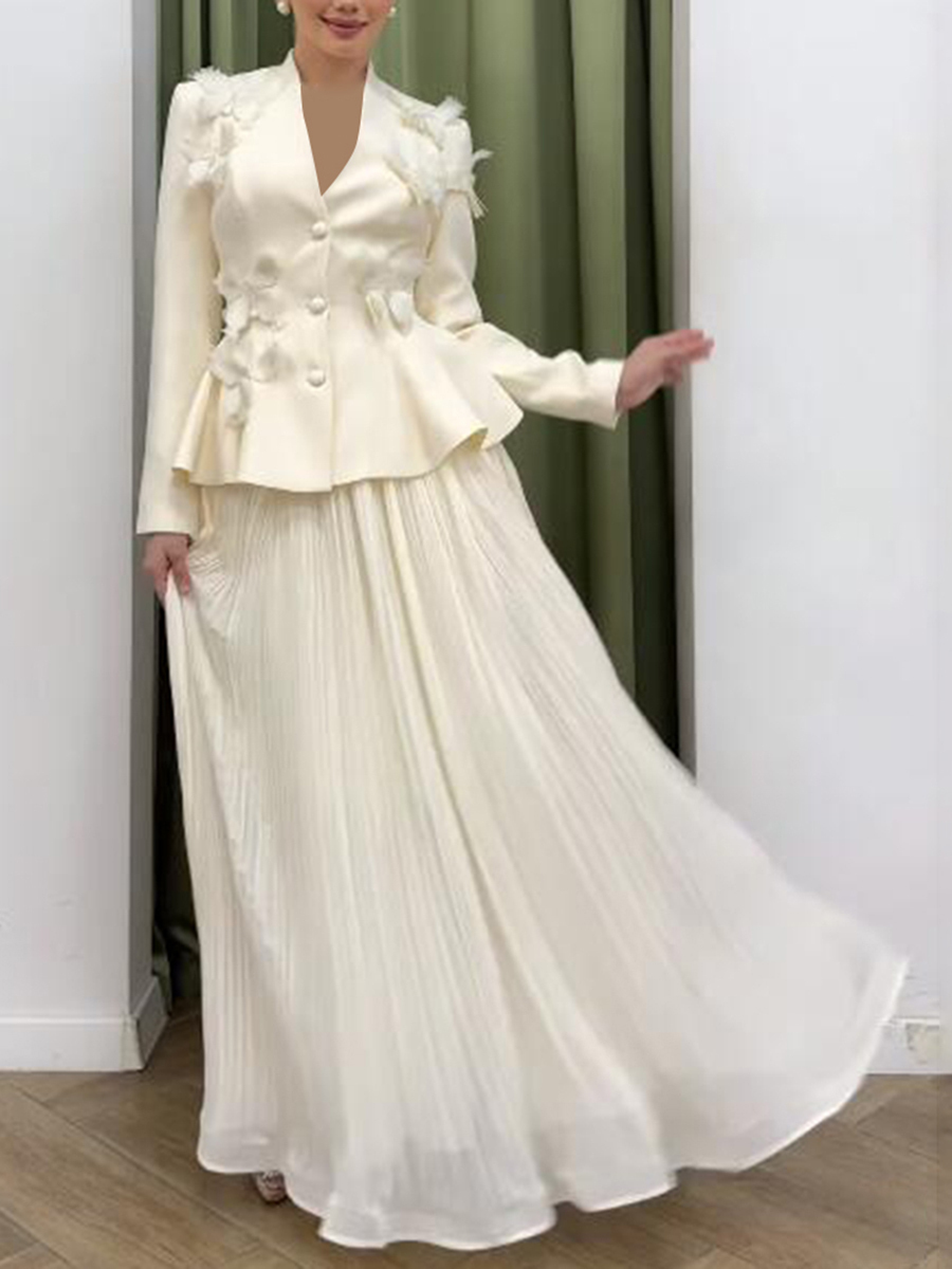 TWOTWINSTYLE Elegant Two Piece - Women Formal Wear Set ulasan dan harga