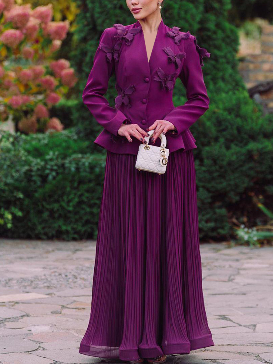 TWOTWINSTYLE Elegant Two Piece - Women Formal Wear Set ulasan dan harga