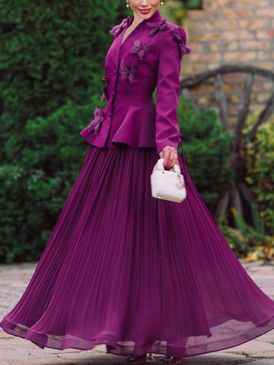 TWOTWINSTYLE Elegant Two Piece - Women Formal Wear Set ulasan dan harga
