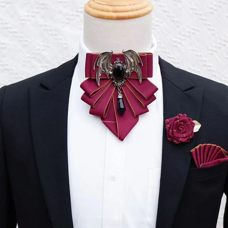 Men's Bow Tie Brooch Set Briti - Women Formal Wear With Tie ulasan dan harga
