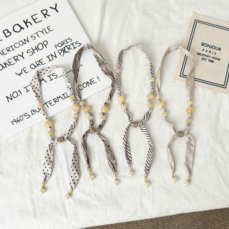 Retro Beaded Pearl Pendant Sil - Pearl Necklace Set ulasan dan harga