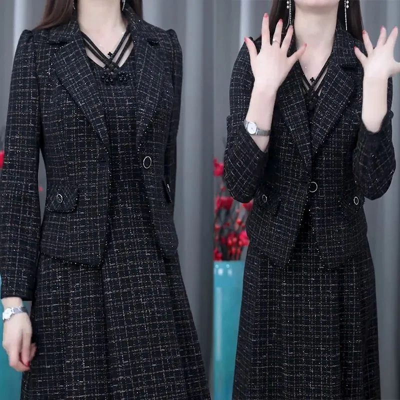 Middle Aged Female Dress Sets  - Women Formal Wear Set ulasan dan harga