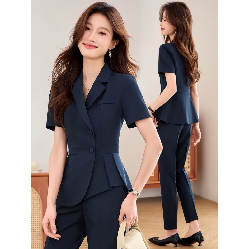 Navy blue women's thin profess - Formal Wear Jewelry For Women ulasan dan harga
