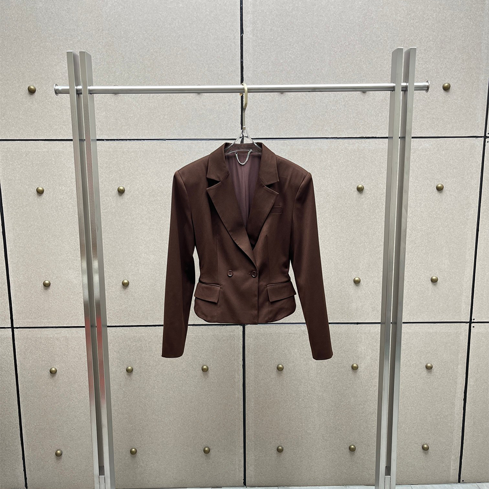 Y2K Cropped Wool Blend Blazer  - Tailored Coat Wool ulasan dan harga